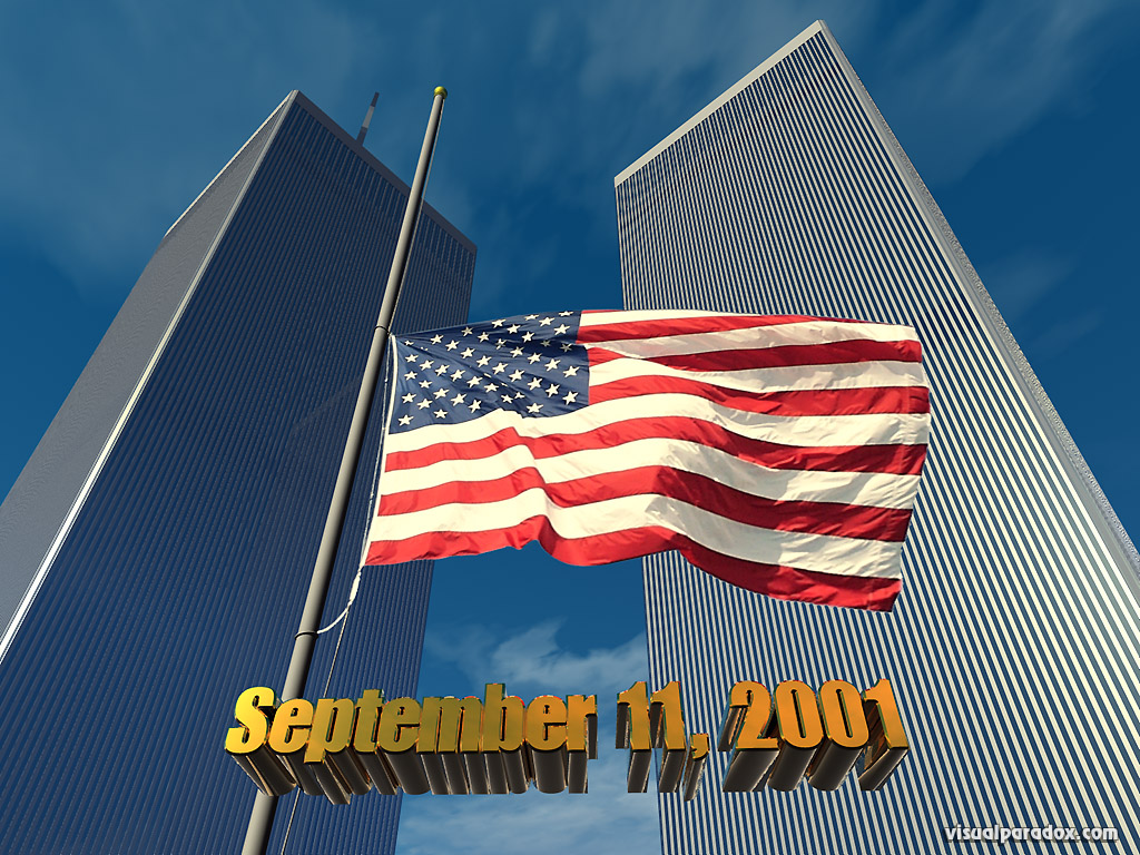 flag, wtc, world, trade, center, memorial, terrorist, attack, hijack, america, honor, , 3d, wallpaper