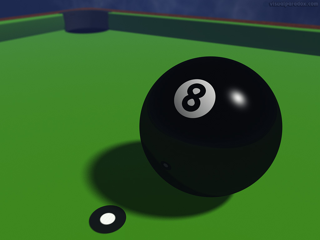 pool, billiards, sports, game, black, 8, omen, trouble, 3d, wallpaper