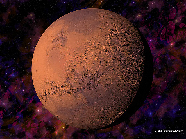 Free 3D Wallpaper 'Mars' 640x400