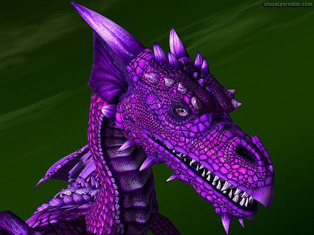 Free 3D Wallpaper 'Midnight Dragon' 640x400