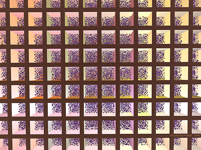 Free 3D Wallpaper 'Pixel Trap' 640x400