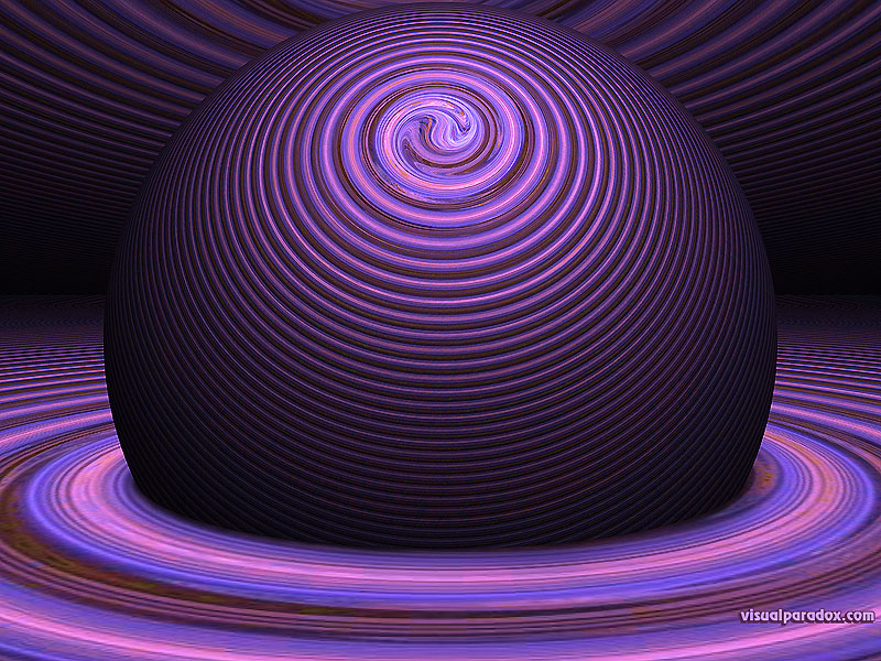 ball sphere purple swirl symetrical abstract 3d wallpaper