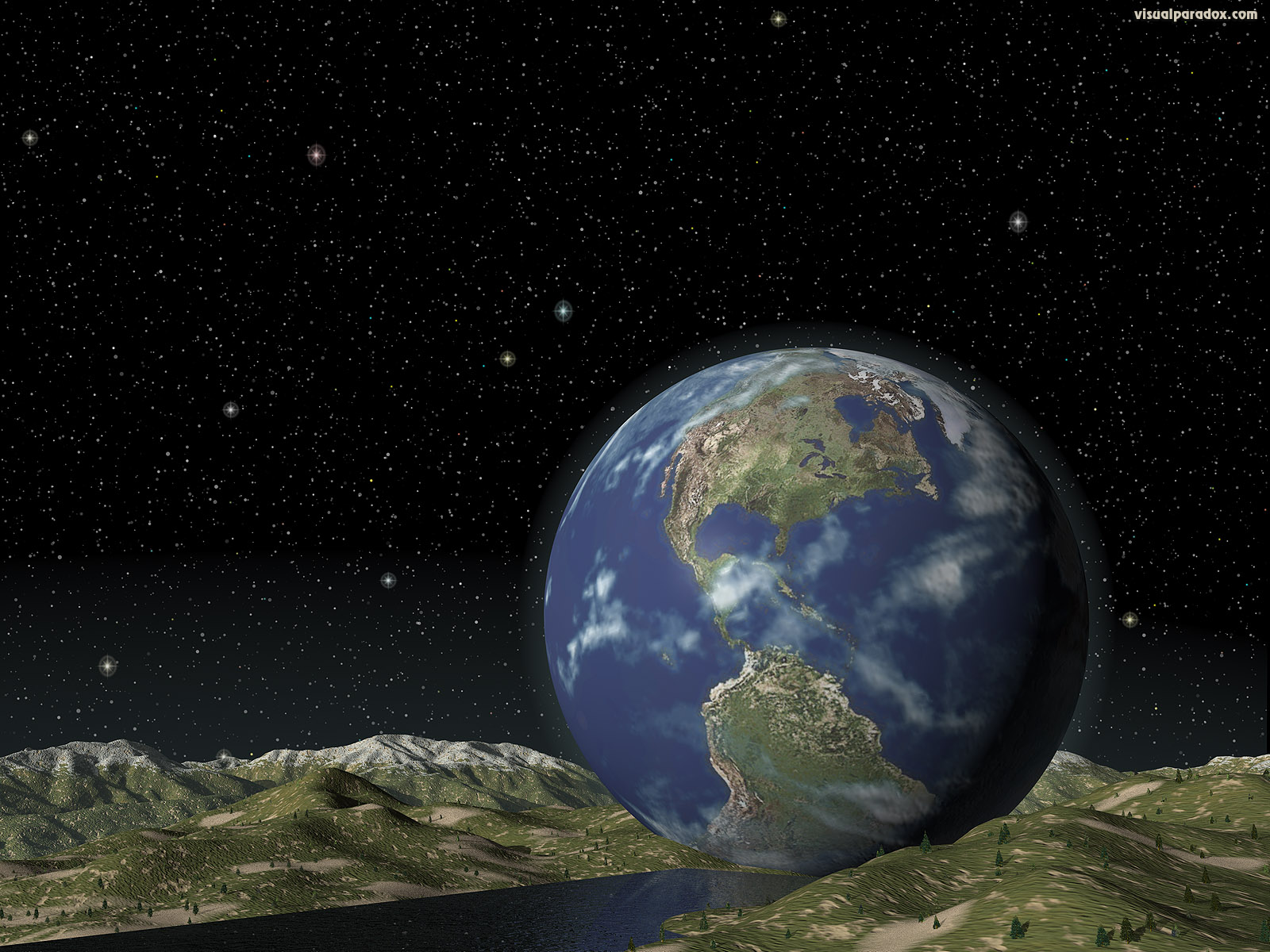 Free 3D Wallpaper Earth Fell 1600x1200