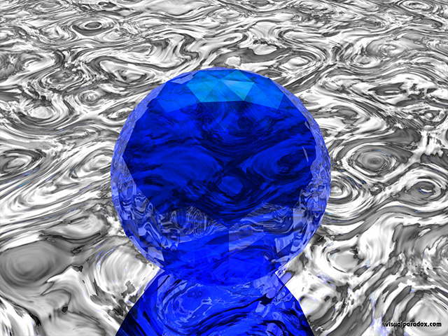 sphere, chrome, ripples, transparent, ball, reflections, mercury, free, 3d, wallpaper