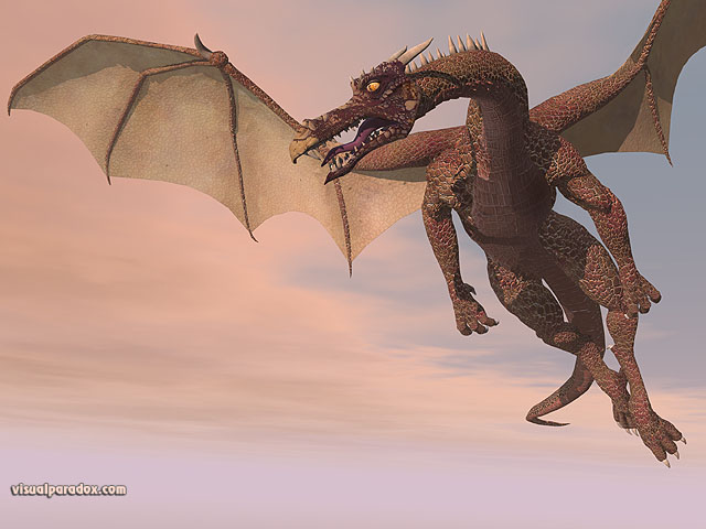 fly, wyrm, mythical, monster, soar, dragons, free, 3d, wallpaper