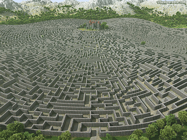 castle, walls, maze, labyrinth, fortress, manor, estate, fantasy, lost, defense, defend, protected, free, 3d, wallpaper