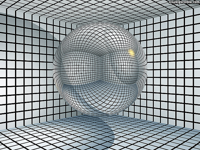 Sphere, ball, grid, black, white, contain, hold, inprison, cell, free, 3d, wallpaper