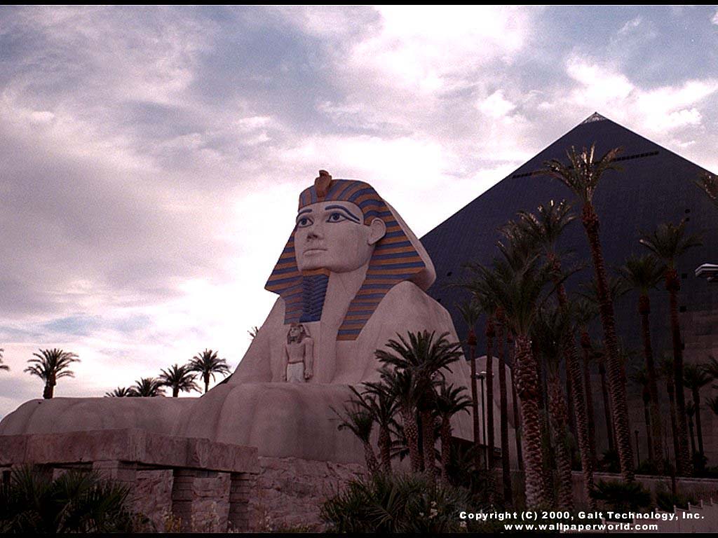 'Sphinx in Las Vegas' 1024x768 Free 3D Wallpaper