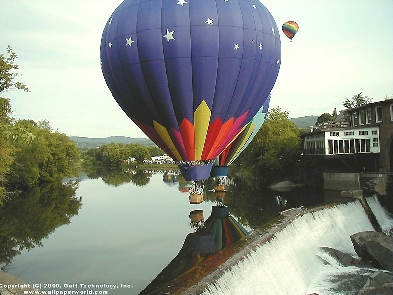 'Hot Air Balloon' 800x600 Free 3D Wallpaper