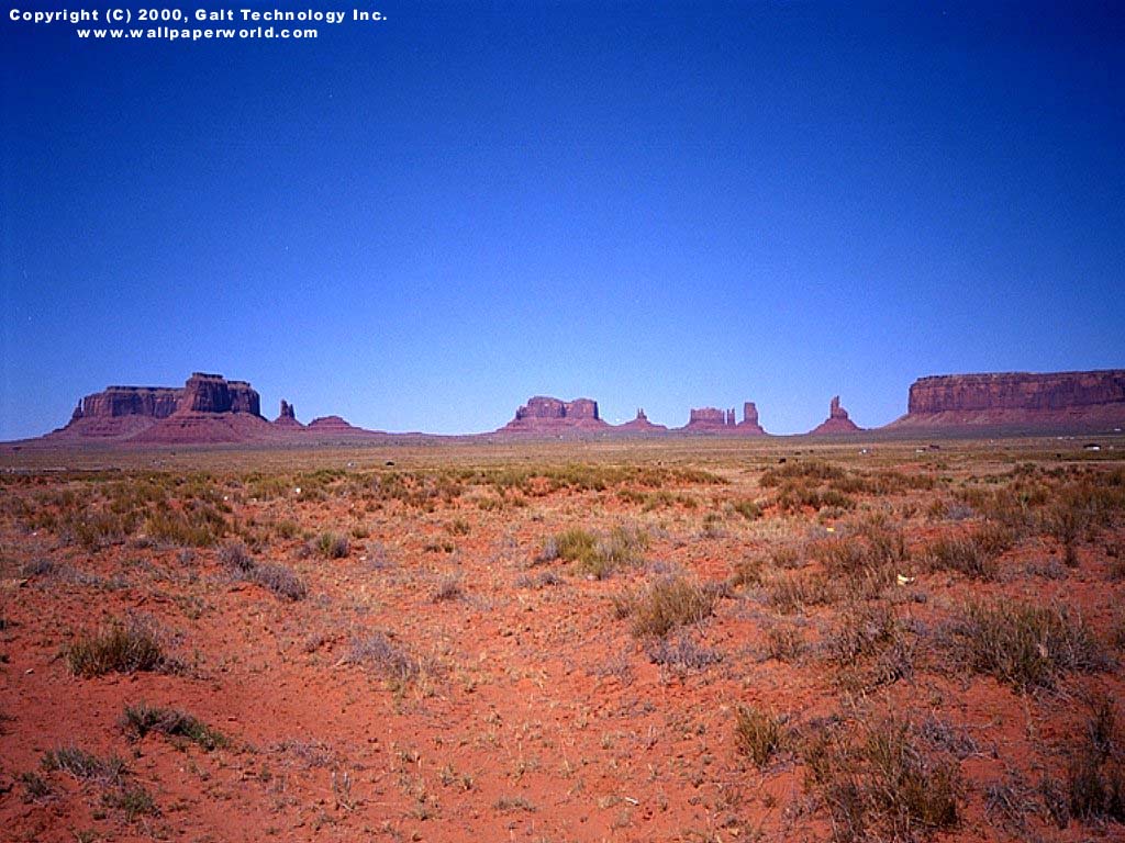 'Desert Valley' 1024x768 Free 3D Wallpaper