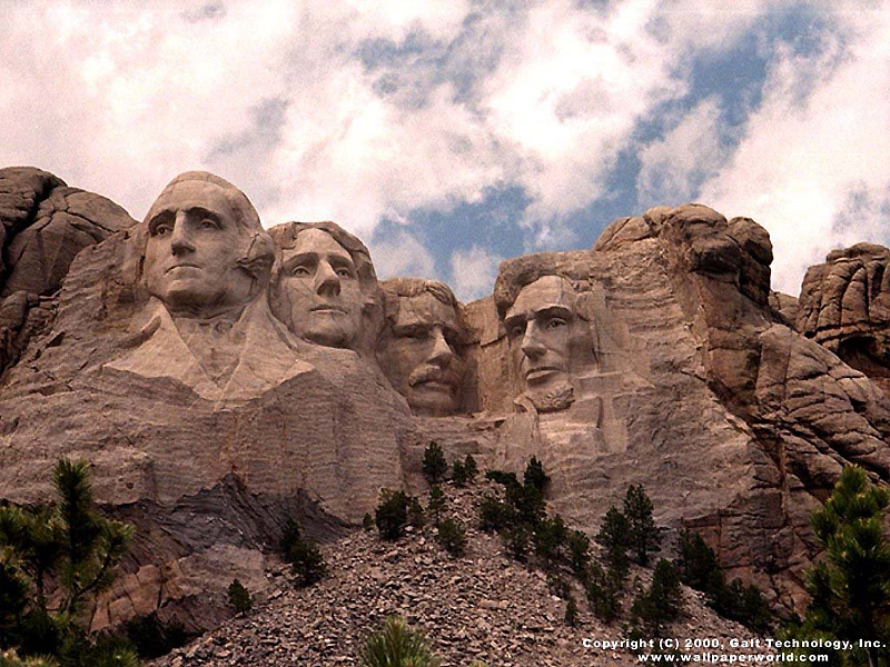 'Mount Rushmore' 800x600 Free 3D Wallpaper