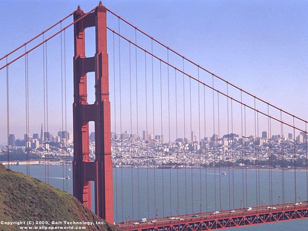 'San Francisco Golden Gate' 1024x768 Free 3D Wallpaper