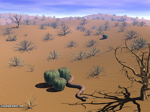 Free 3D Wallpaper 'Desert' 640x400