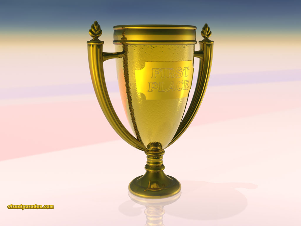 trophy, award, gold, champion, first, place, contest, awards, 3d, wallpaper