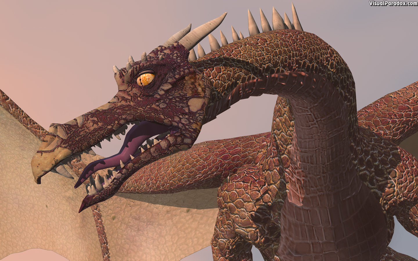 fly, wyrm, mythical, monster, soar, dragons, closeup, detail, 3d, wallpaper