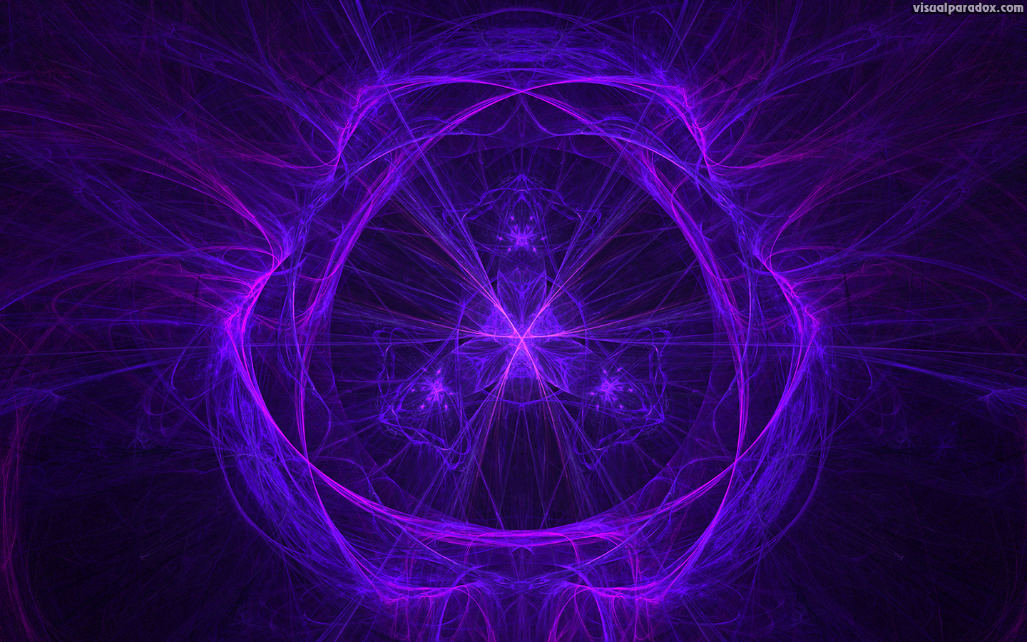 purple, blue, fractal, flame, center, lcd, color, 3d, wallpaper