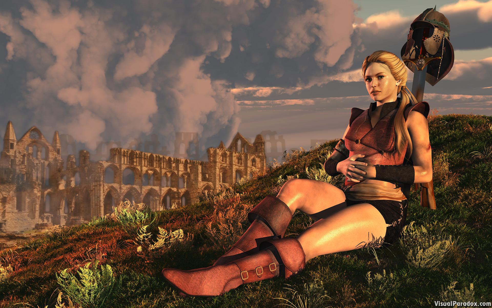 abbey, adult, aggressive, ancient, architecture, armor, armour, attractive, barbarian, battle, beautiful, beauty, building, castle, cathedral, caucasian, church, city, complete, danger, dangerous, elegance, face, fantasy, female, fight, girl, glisten, grass, history, hot, knight, lady, leather, lounge, mission, old, outdoor, person, portrait, pretty, quest, rest, retro, ruins, sack, sexy, sky, steel, sweat, sword, town, war, warrior, weapon, woman, young, 3d, wallpaper