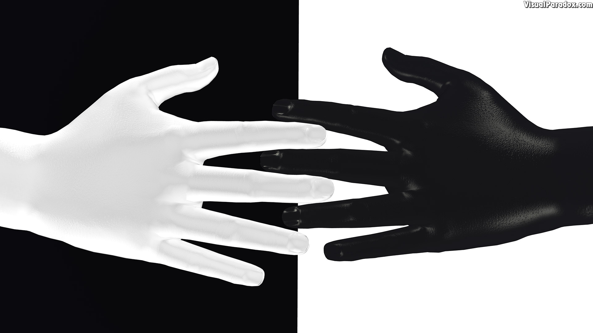 hands, digits, black, white, color, colour, contrast, touch, 3d, wallpaper