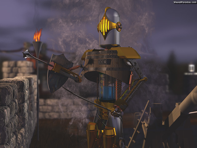 android, auto, bot, castle, character, dangerous, defend, defender, droid, duty, guard, guardian, helmet, keep, knight, mace, night, power, powered, protection, robot, shield, shiny, steam, steampunk, sword, threat, tower, wall, warrior, free, 3d, wallpaper