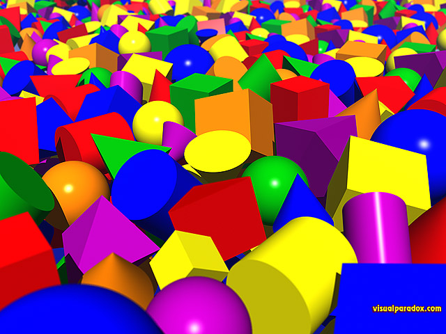 blocks, cube, sphere, cone, pyromid, cylindar, colors, free, 3d, wallpaper