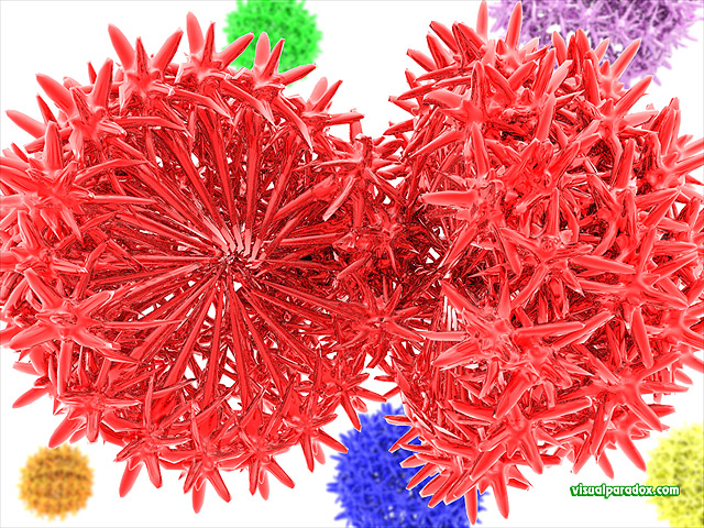 spikes, colorful, burr, germs bacteria, microscopic, germ, spore, spores, free, 3d, wallpaper
