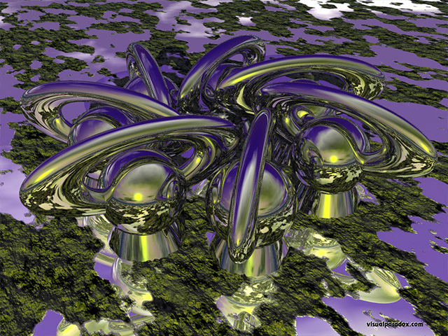 abstract, chrome, spheres, ring, alien, sci-fi, shiney, free, 3d, wallpaper