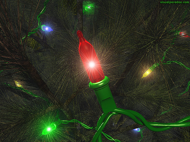 holiday light strand pine tree xmas christmas decoration bulbs, free, 3d, wallpaper
