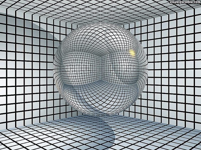 Sphere, ball, grid, black, white, contain, hold, inprison, cell, 3d, wallpaper