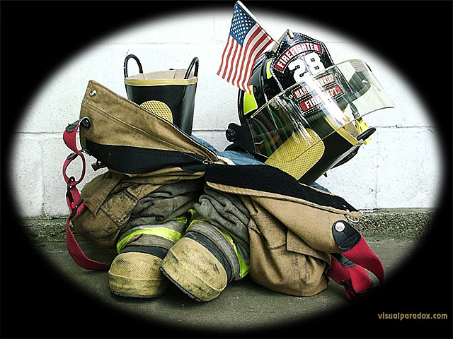 'Firefighter Gear' 640x480 Free 3D Wallpaper