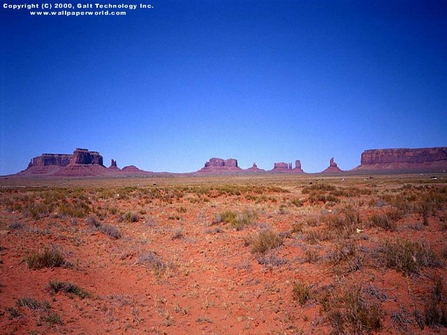 'Desert Valley' 640x480 Free 3D Wallpaper