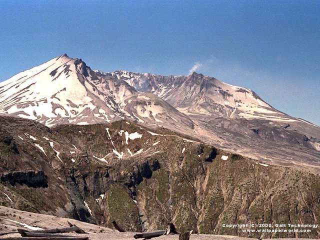 'Mount Saint Helens' 640x480 Free 3D Wallpaper